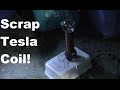 Small Tesla Coil COMPLETELY from Scrap Parts Tutorial