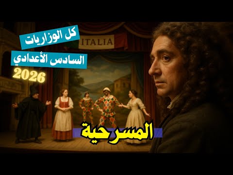 المسرحية الادب الجزء الثاني السادس الأعدادي 2026 المحاضرة 1