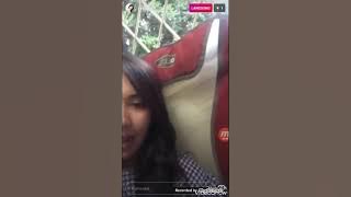 Syahnaz di lokasi syuting live on IG strory