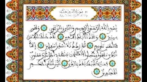 سورة التين بصوت المقرئ رشيد بلعشية