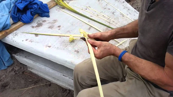 How to make a rose out of a palm frond