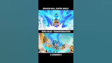 GOKU BLUE: TRANSFORMATION | DBS BROLY VS Z LEGENDS 3