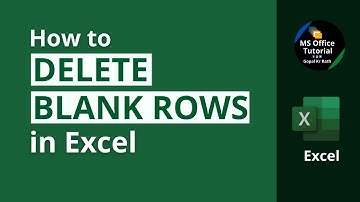 How to Delete Blank Rows in Excel
