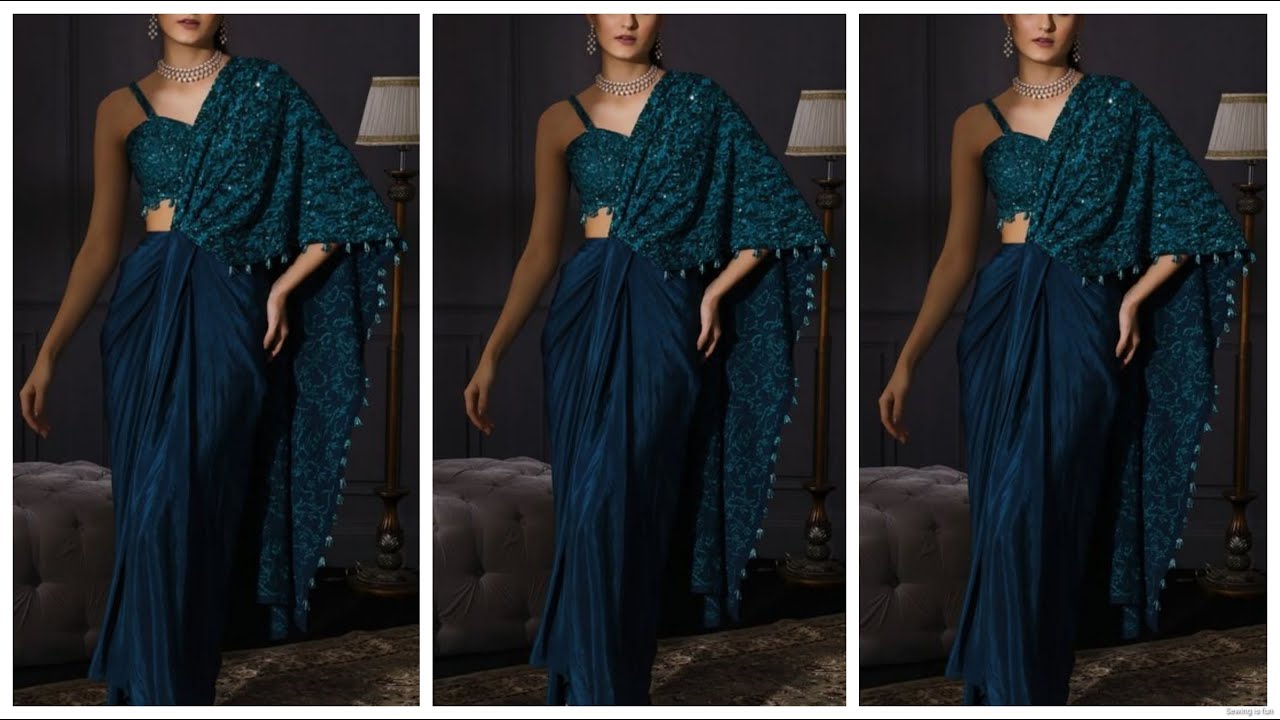 Buy Grey Tulle Embroidered Crystals Boat Saree Gown For Women by Rohit  Gandhi + Rahul Khanna Online at Aza Fashions.