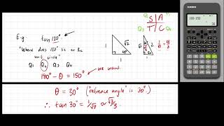 Trigonometry - The Four Quadrants [Part 2 - Using The Reference Angle]
