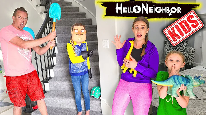 Kid Hello Neighbor in Real Life in Our House!!! To...