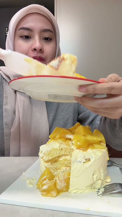 Nyobain Cake Mangga di Korea #mango #korea