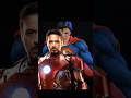IRONMAN vs SUPERMAN 🔥 BUT Father is ❓❓ Most powerful Hero 😱 #shorts #ironman #superman