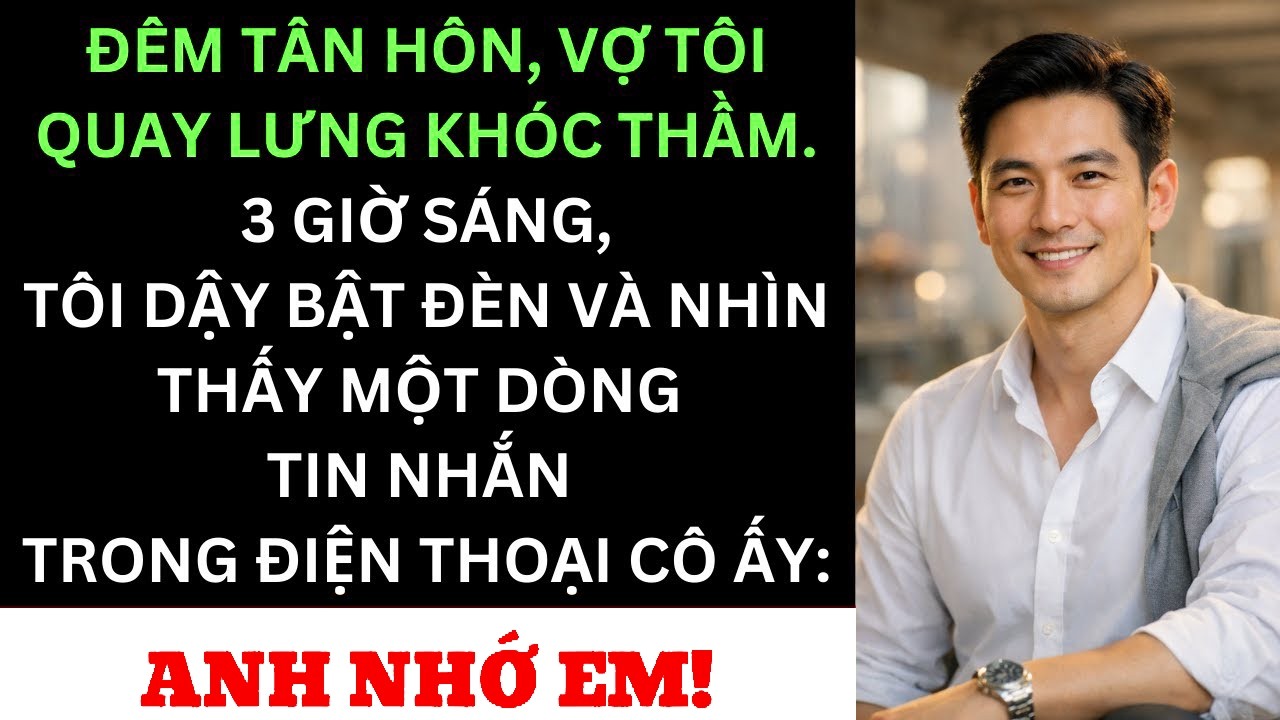 Đêm Tân Hôn Vợ Tôi Từ Chối Gần Gũi — 3h Sáng Tôi Dậy Bật Đèn Và Chết Lặng