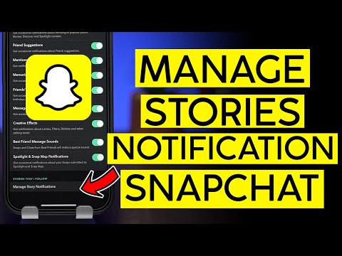 How To Manage Stories Notification From Specific Contact On Snapchat