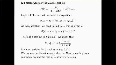 17 - Implicit Euler Method