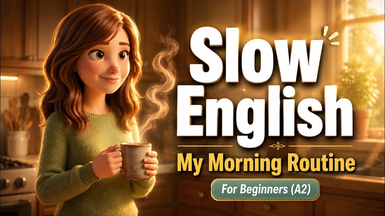 My Morning Routine | Slow English Listening Practice For Beginners (A2 ...