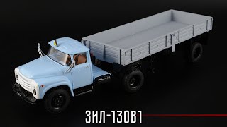 Седельный тягач ЗиЛ-130В1 и полуприцеп ОдАЗ-885 // SSM // Масштабные модели грузовиков СССР 1:43