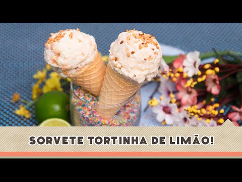 Sorvete Tortinha de Limão - Receitas de Minuto EXPRESS #118