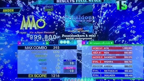[DDR A20+] Poseidon(kors k mix) (ESP-14) 999,800 PFC