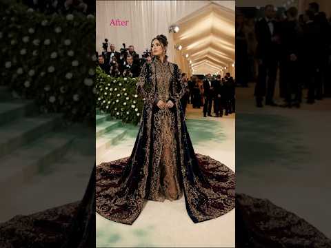 Indian Mughal-Inspired Met Gala Gown | Digital Fashion Design 2026 #fashion #shorts