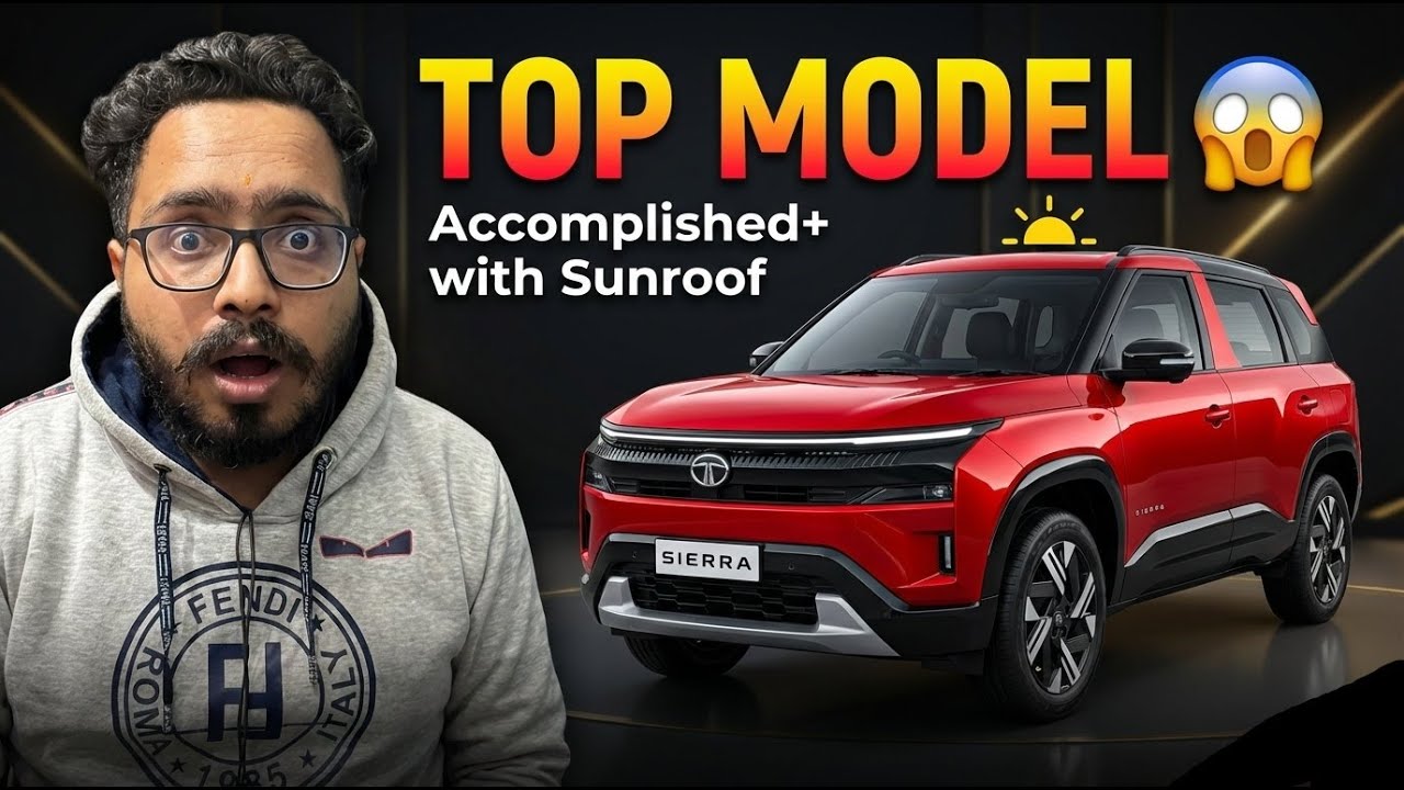 Finally! Tata Sierra 2026 Top Model (Accomplished+) Review 🤩 Sunroof & Interior Tour! | Preetam Soni