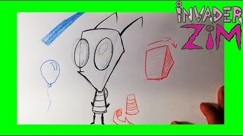 How To Draw Invader Zim - Zim -  Easy Things To Draw