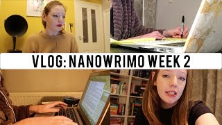Vlog: NANOWRIMO 2017 | WEEK 2: FALLING BEHIND! | The Book Belle