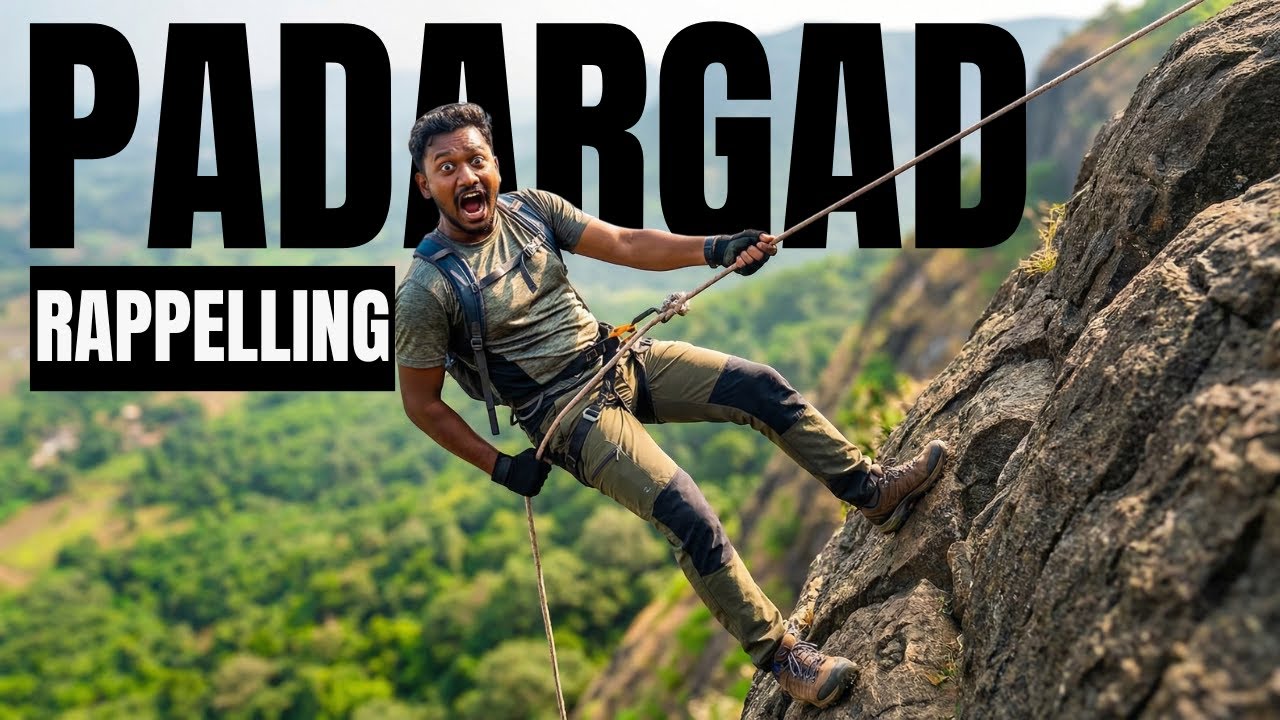 किल्ले पदरगडच्या ९०° च्या कड्यावरून चित्त थरारक क्लाइंबिंगचा अनुभव | Only PRO Trekkers Can Do This!