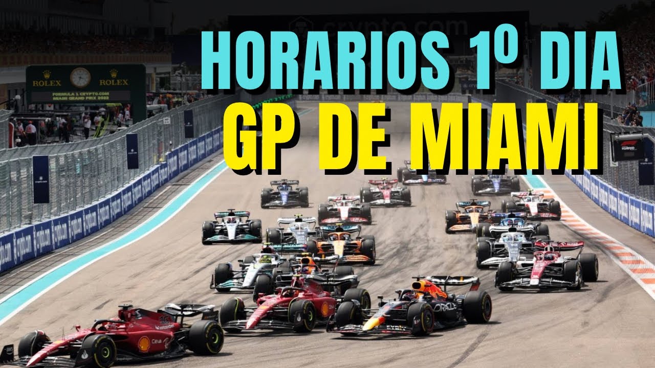 F1 2023 - GP DE MIAMI - HORARIOS DO 1º DIA - FORMULA 1 