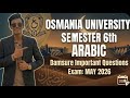 ARABIC || Semester 6th || Damsure Important Questions || 100 % to score O grade || May 2026