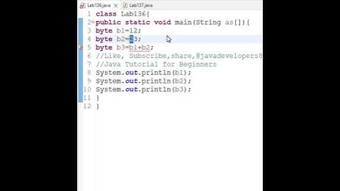 Addition of bytes | Compilation Error | #shorts #java #viral