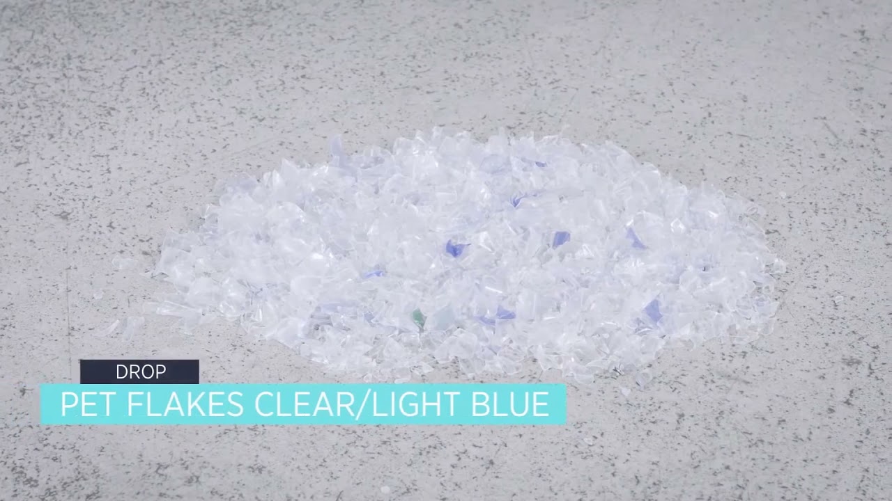 PET Clear light blue flakes vs High contamination