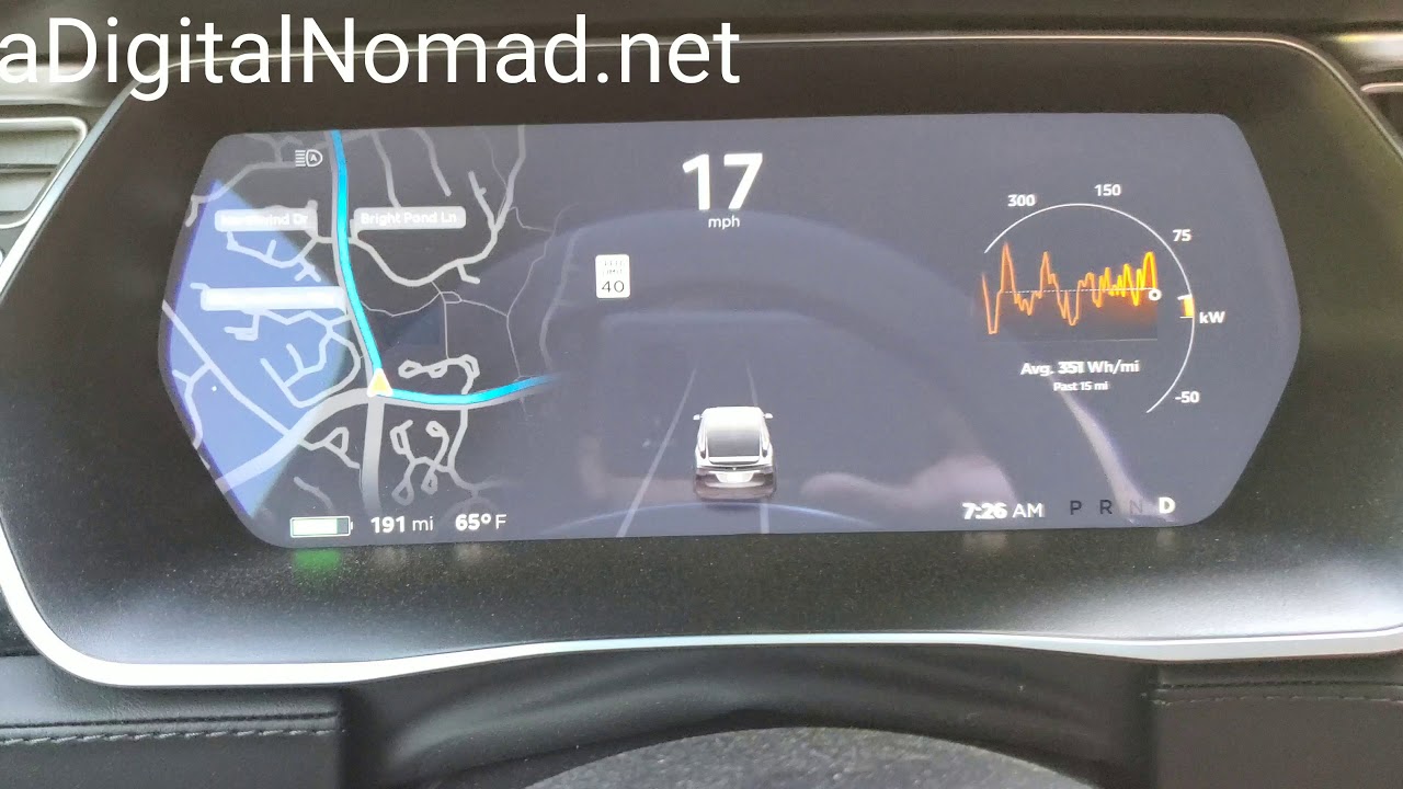NEW Tesla Driving Visualization Display | 2019.16.1
