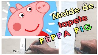 Desenho Da Peppa Pig Para Tapetes De Frufru Faça Você Mesmo