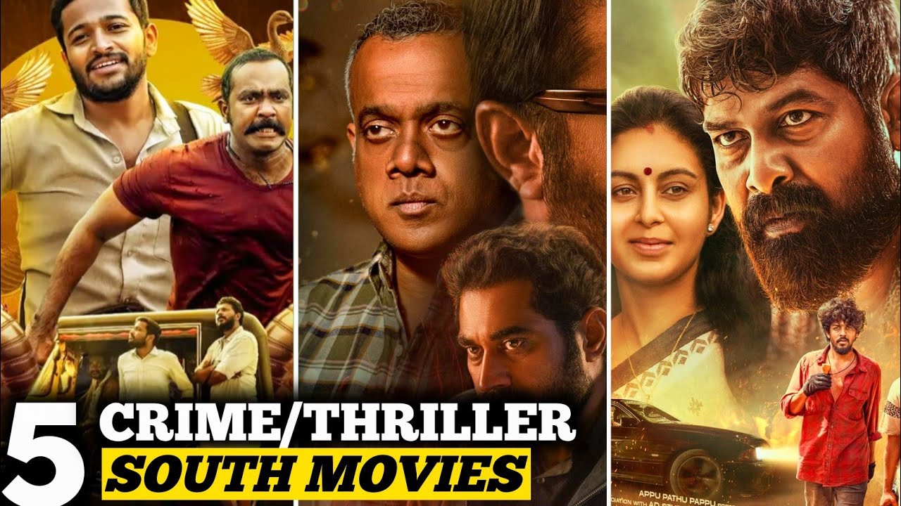 Top 5 crime thriller south movies in Hindi dubbed - YouTube