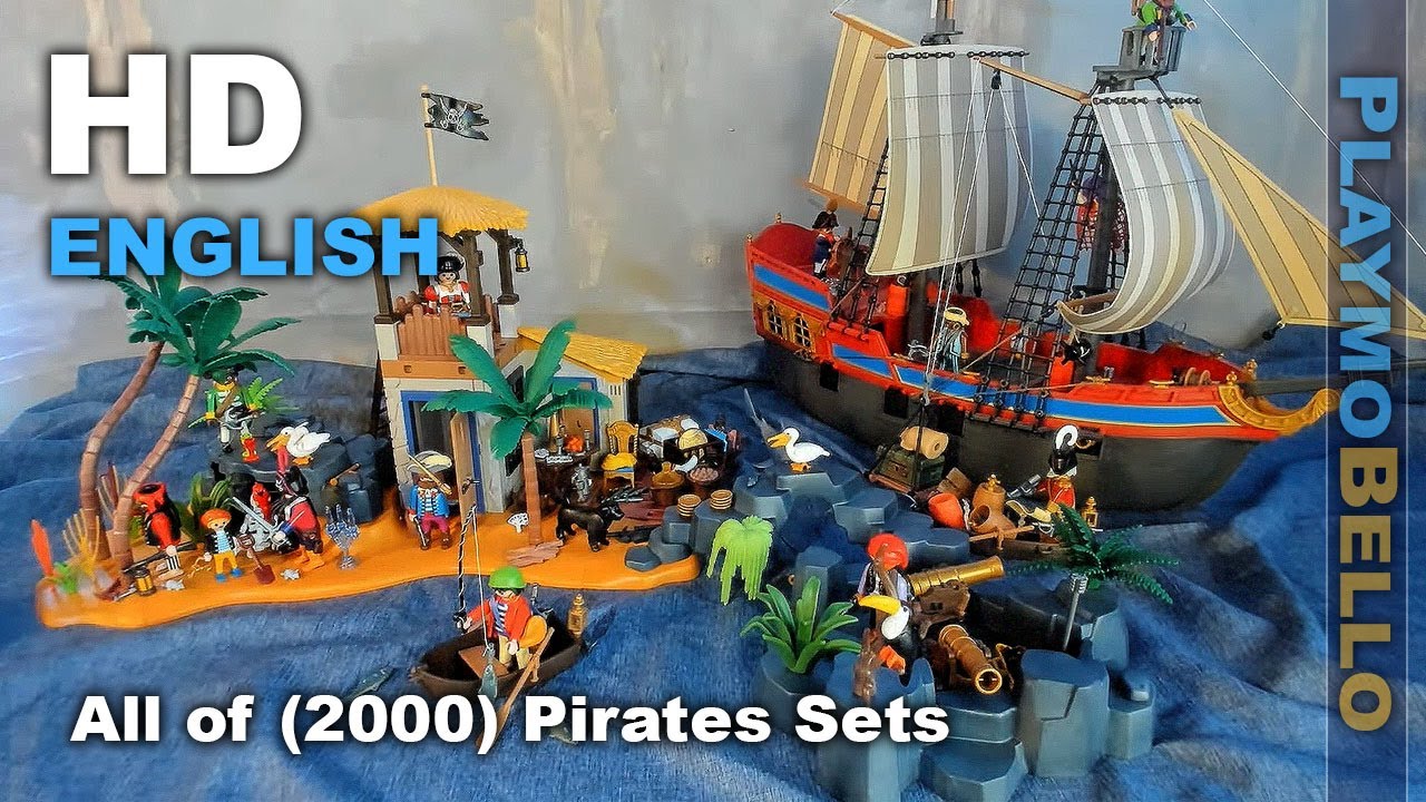  PLAYMOBIL Pirate Ship Building Set : Toys & Games