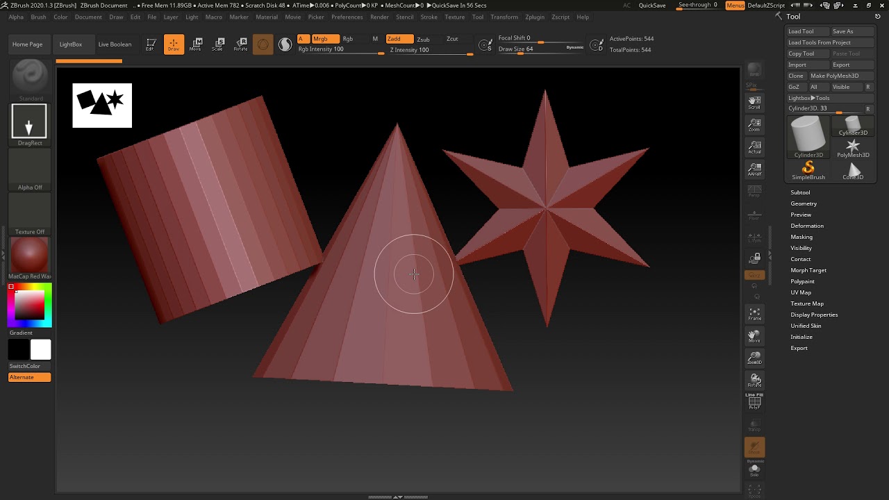 ZBrush 02 Điều hướng camera (Navigation) YouTube