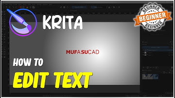 Krita How To Edit Text