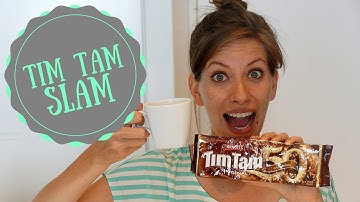 Ultimate TIM TAM SLAM! 🍪 Australian Food Taste Test Challenge By Two Canadian Foreigners! 🇦🇺🇨🇦🍫☕🔨