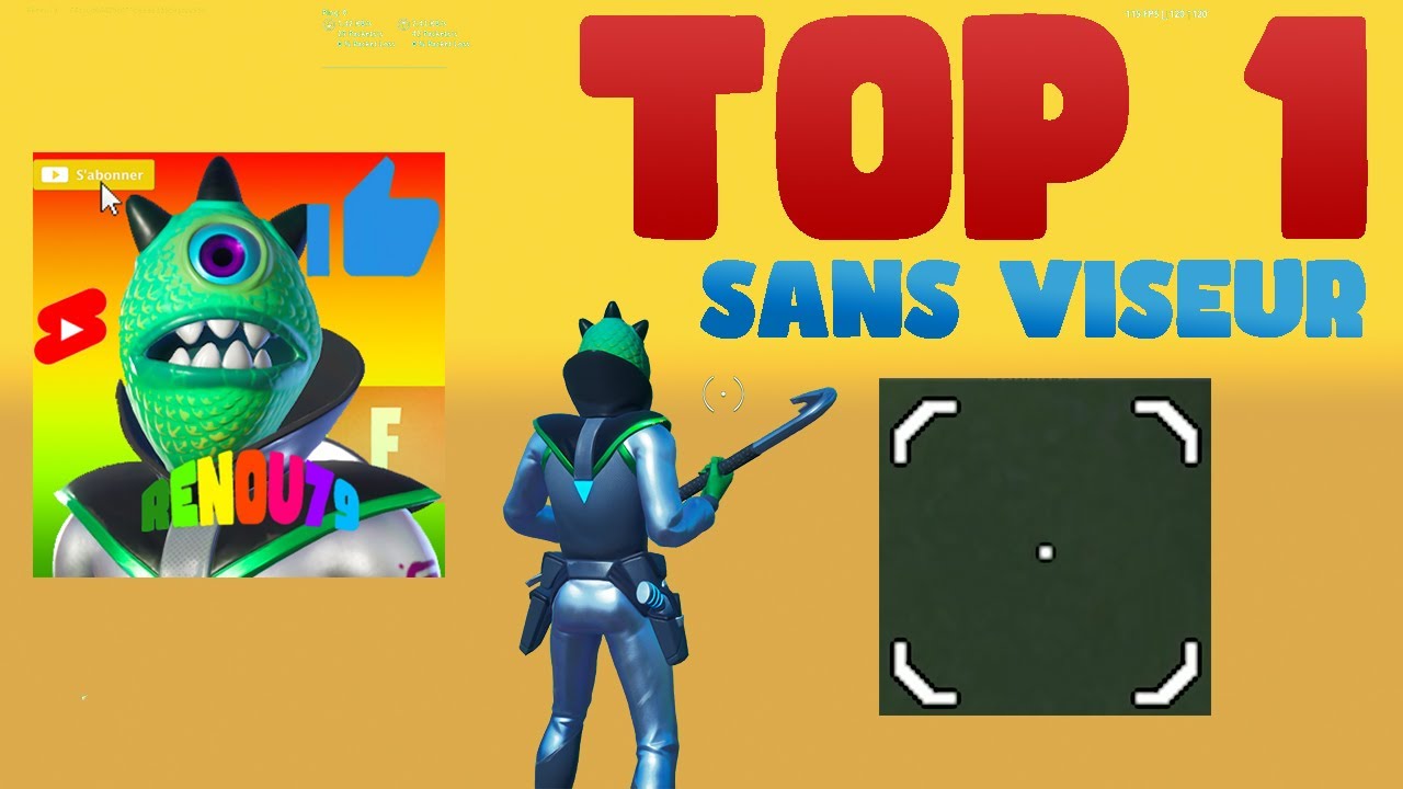 FAIRE TOP 1 SANS VISEUR CHALLENGE FORTNITE YouTube
