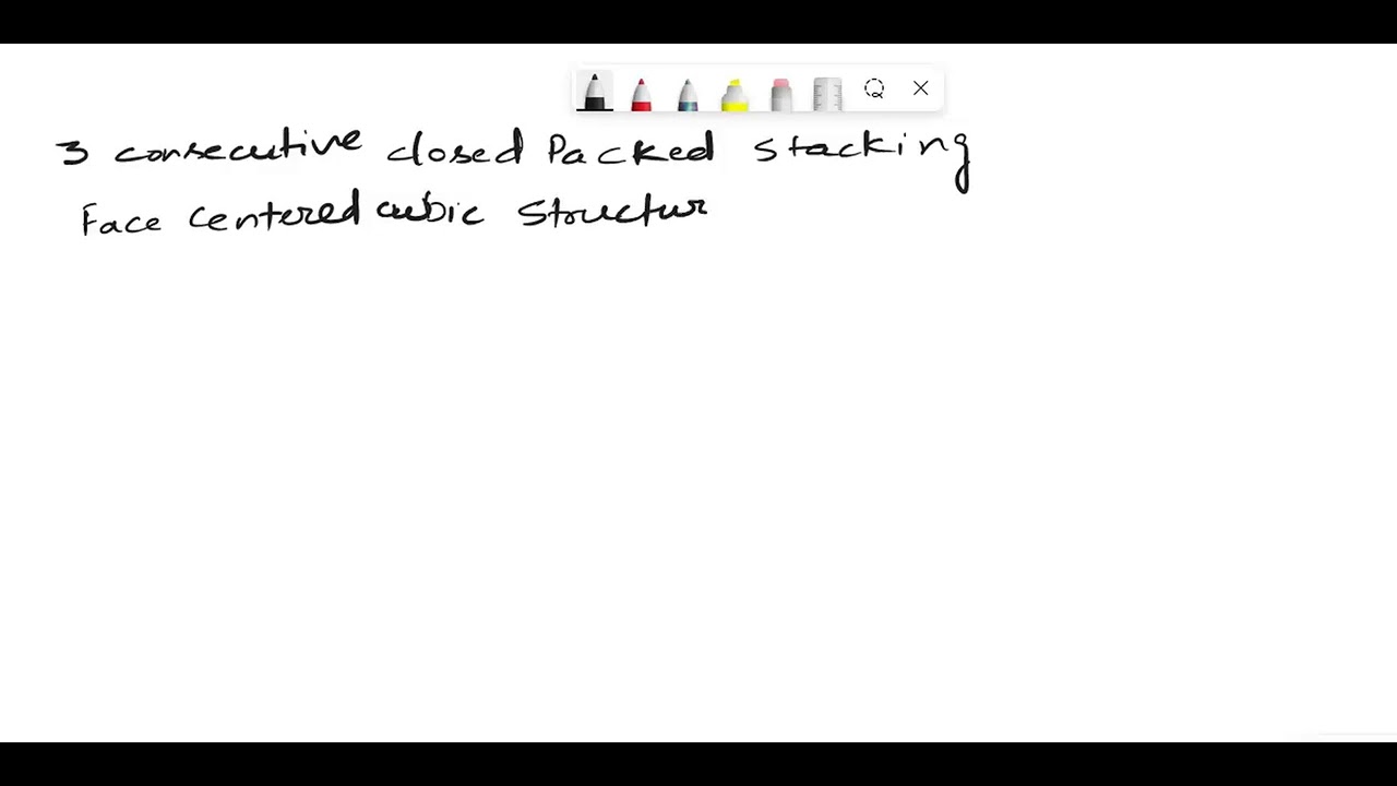 Sketch a hexagonal close-packed structure. Face-centered cubic (fcc ...