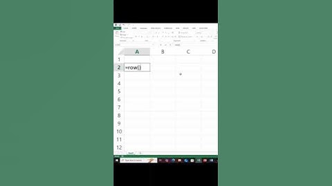 How to use Row()/auto update in excel #excel #shortvideo #computer #tricks #tips