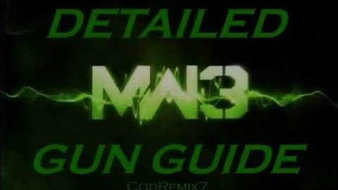 M4A1 In Depth MW3 Gun Weapon Guide