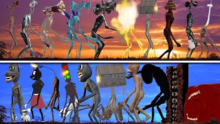 All Trevor Henderson CREATURES VS All Siren Head CREATURES