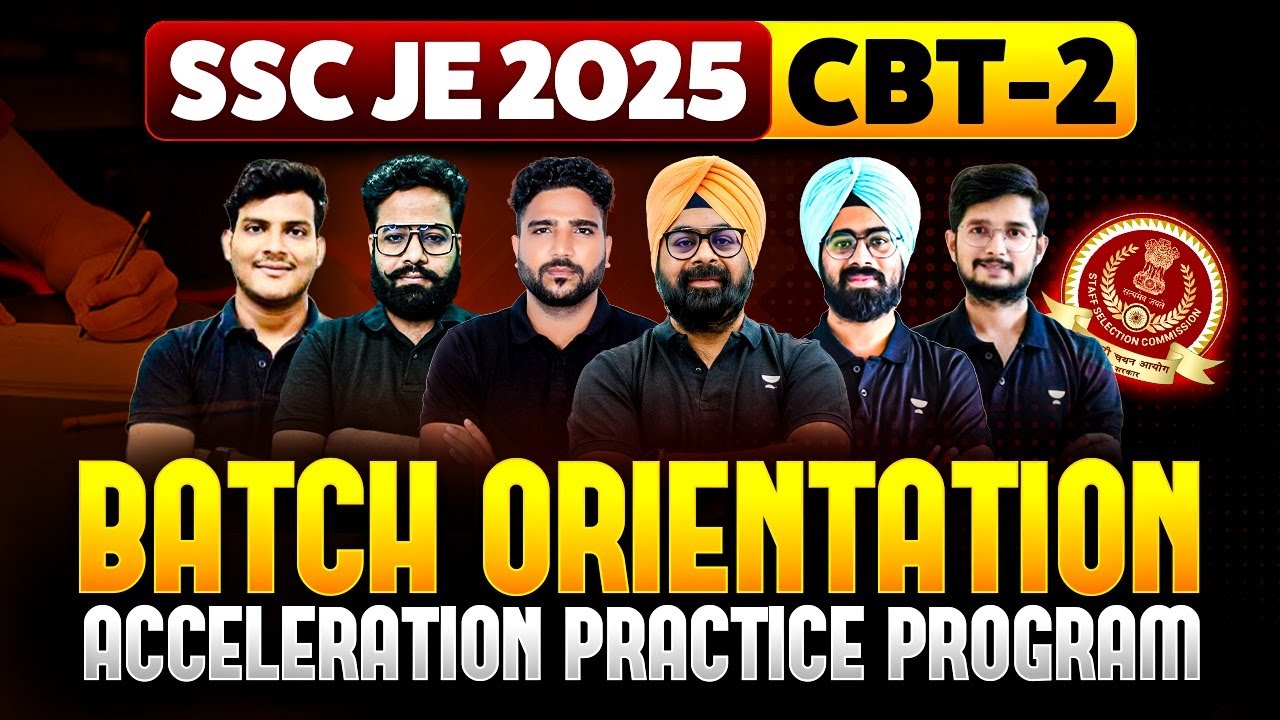 SSC JE 2025 CBT-2 Strategy 🚀 Complete Roadmap + Acceleration Practice Batch