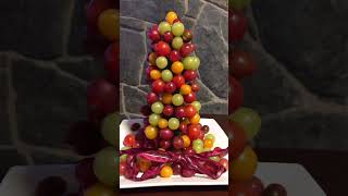 Fruits and Vegetables Christmas Tree recipe for Christmas Eve#shorts