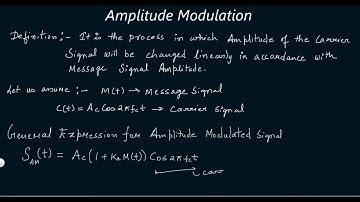 Analog Communication lecture 2 Amplitude Modulation General Expression|Frequency plot #kamaldheeriya