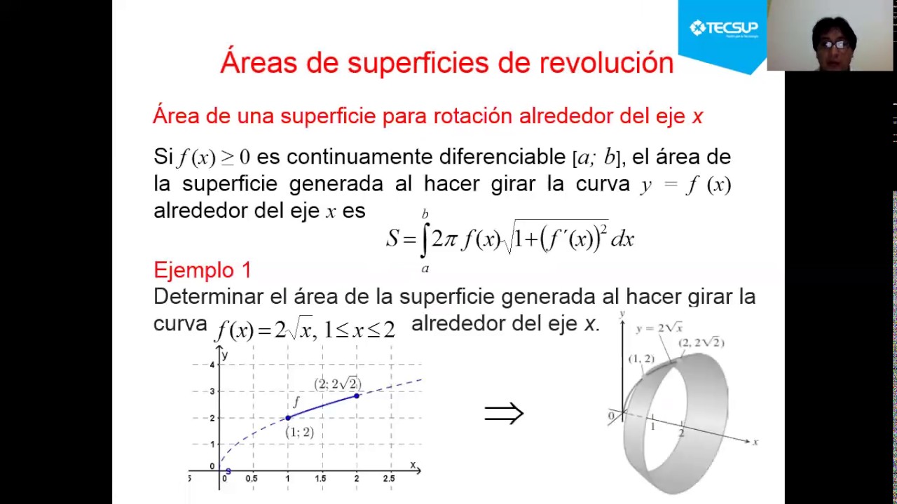 Sesión 5 2 Área de una superficie de revolución - YouTube