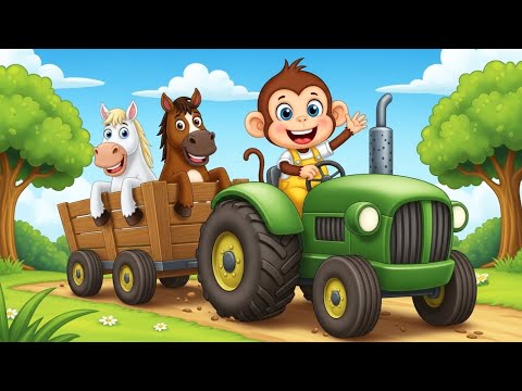 Monkey S Tractor Day Move A Horse Gentle Care Farm Life 
