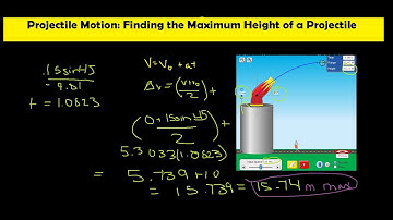 How to Find the Max Height of a Projectile