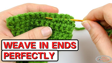 How to WEAVE IN ENDS Perfectly & Easily that Won