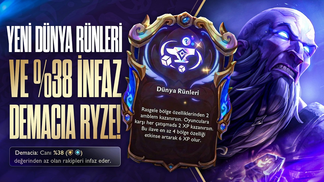 YENİ DÜNYA RÜNLERİ VE %38 İNFAZ DEMACİA RYZE! | HOLYTHOTH TFT