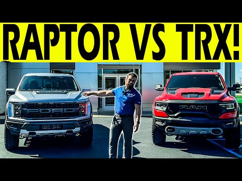 2021 Ford Raptor vs 2021 RAM TRX - FULL Side by Side Review! 😮