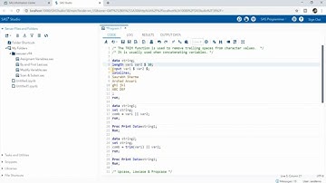 SAS Certification Part  10 TRIM UPCASE LOWCASE